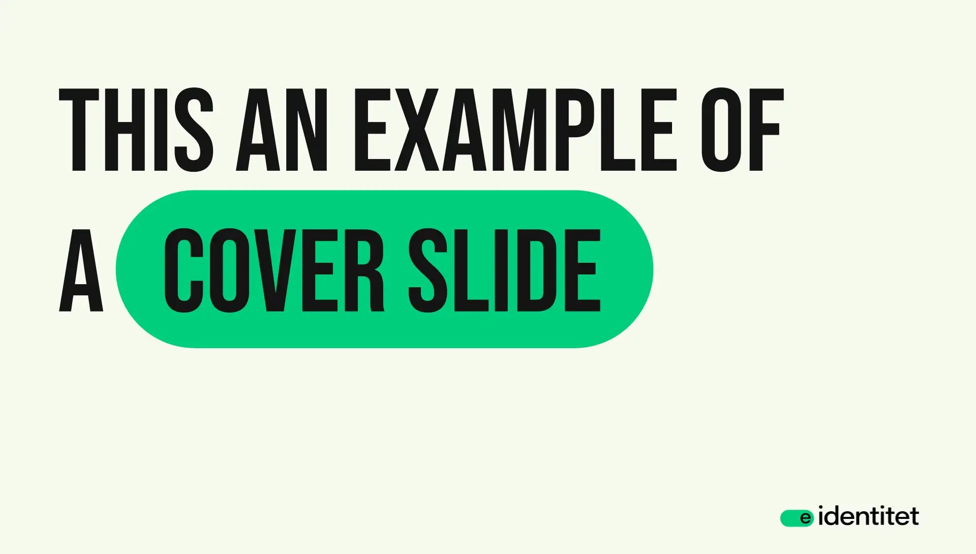 E-identitet Presentation Template (2)